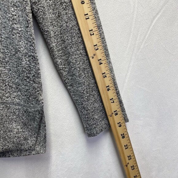 Lucky Brand Crewneck Long Sleeve Soft Knit Sweatshirt Women XS Gray Banded Hem - Picture 6 of 16